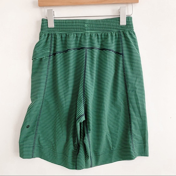 lululemon athletica Other - Lululemon Athletic Shorts Green Black Striped
